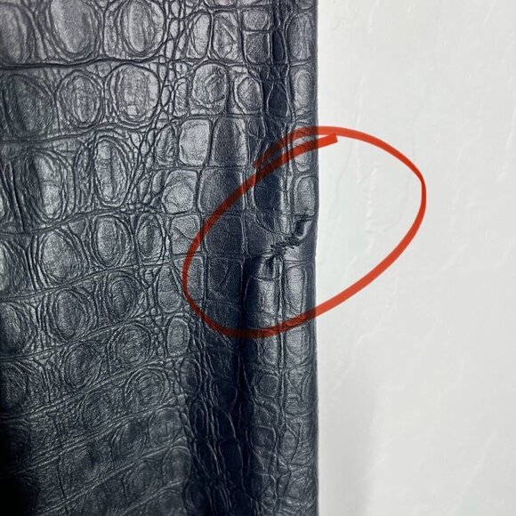 Commando Faux Leather Croc Leggings Black Size S Animal snake embossed textured - Picture 6 of 9